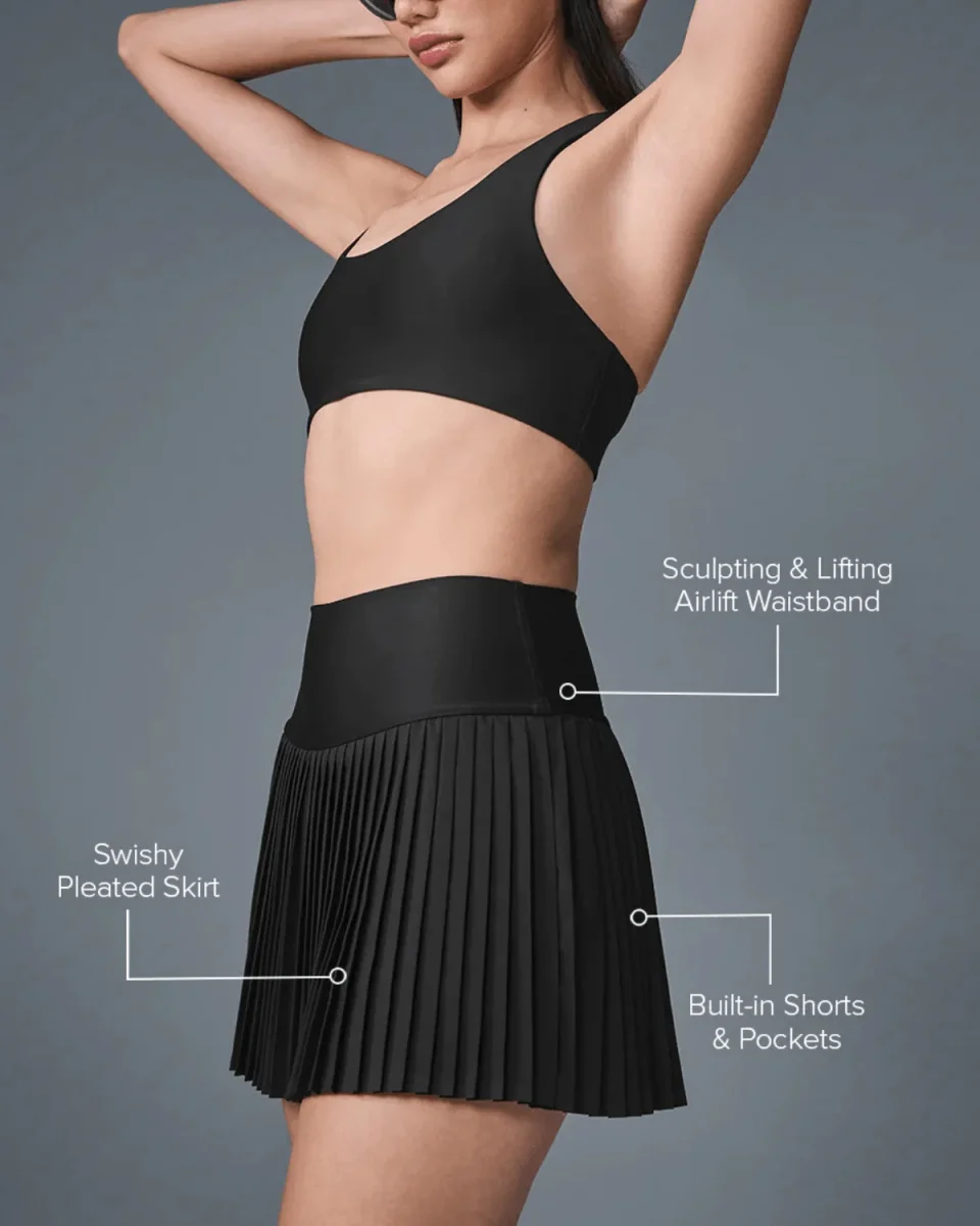 Saia Alo Yoga Grand Slam Tennis Preto - Image 6