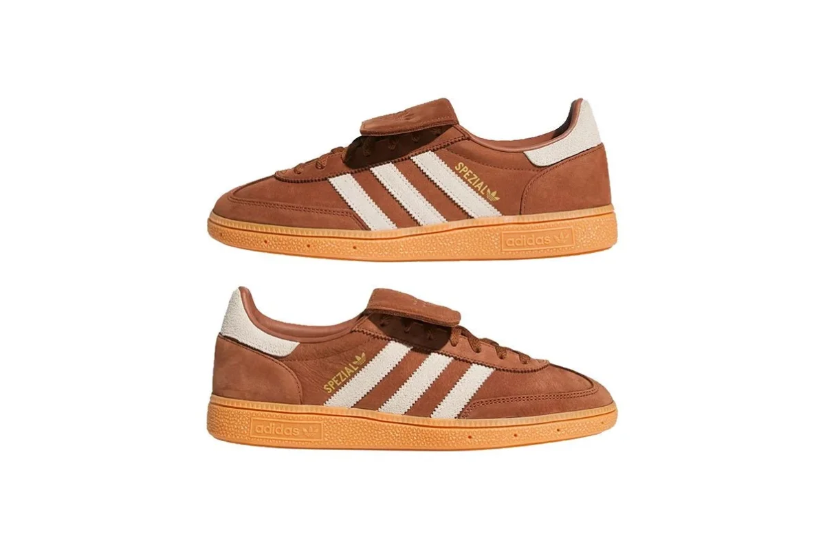 Tênis Adidas Handball Spezial LT Preloved Brown Cream White Marrom - Image 6