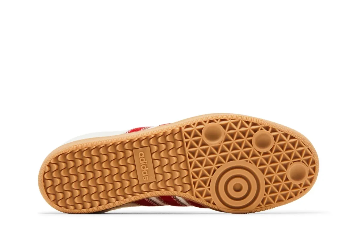 Tênis Adidas Samba OG Pony Hair Wonder Beige Better Scarlet Branco - Image 4