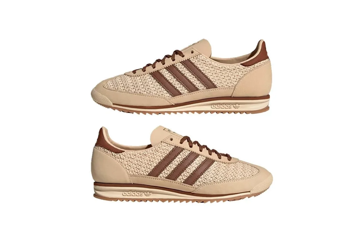 Tênis Adidas SL 72 OG Sand Strata Preloved Brown Cream White Bege - Image 8