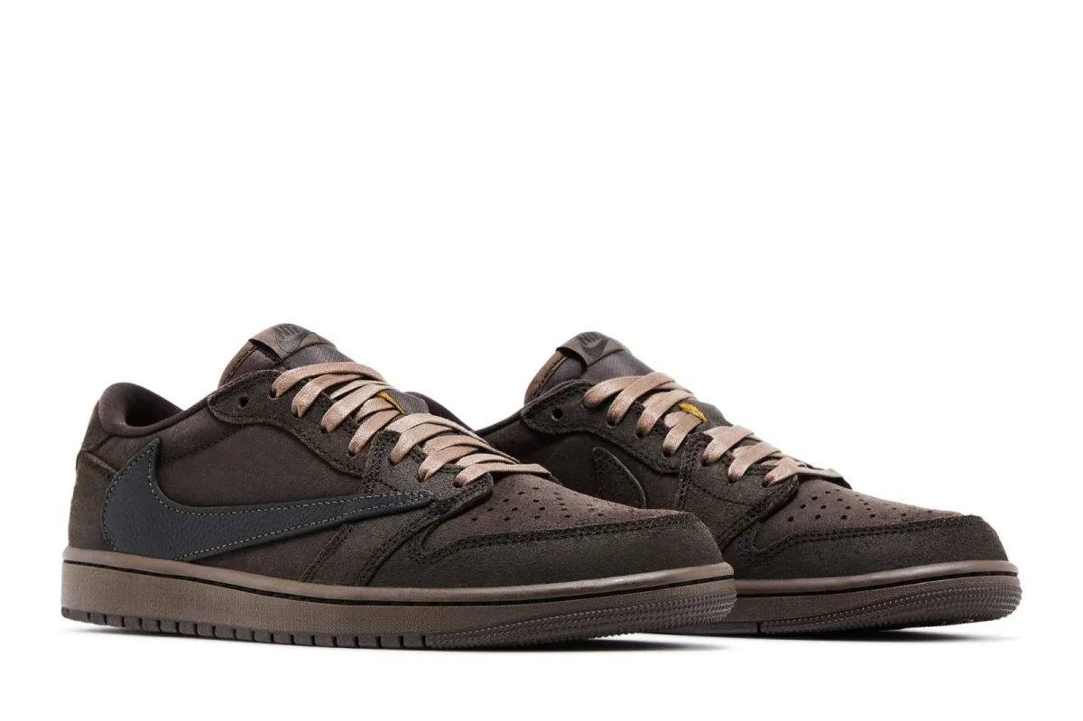 Tênis Nike Air Jordan 1 Low Og Sp x Travis Scott Velvet Brown Marrom - Image 6