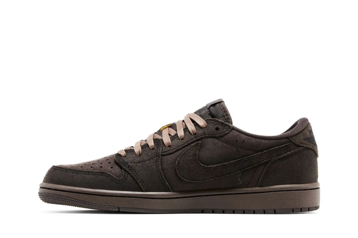 Tênis Nike Air Jordan 1 Low Og Sp x Travis Scott Velvet Brown Marrom - Image 3