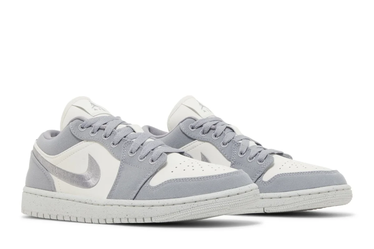 Tênis Nike Air Jordan 1 Low SE 'Light Steel Grey' Cinza - Image 6