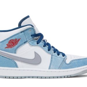 Tênis Nike Air Jordan 1 Mid SE French Blue Azul