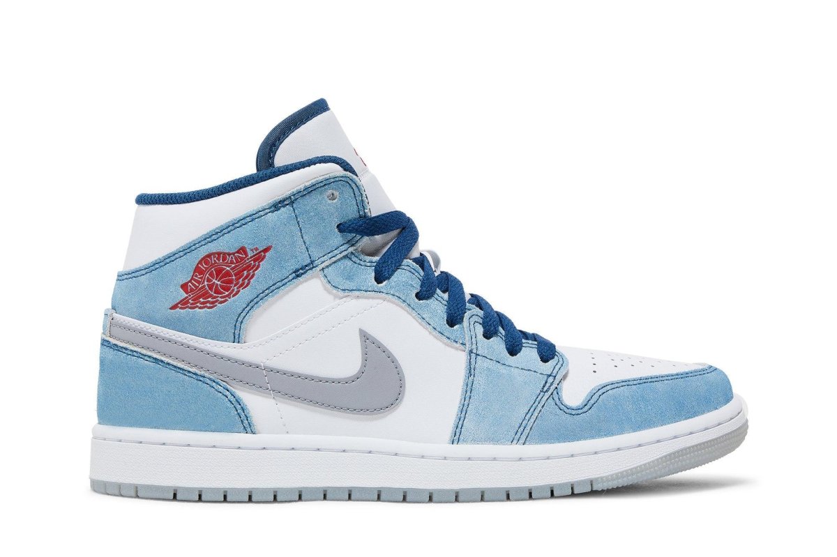 Tênis Nike Air Jordan 1 Mid SE French Blue Azul