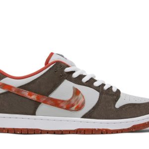 Tênis Crushed D.C. x Nike SB Dunk Low Golden Hour Colorido