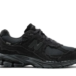 Tênis New Balance 2002R Protection Pack Phantom Cinza Camurça Mesh Preto