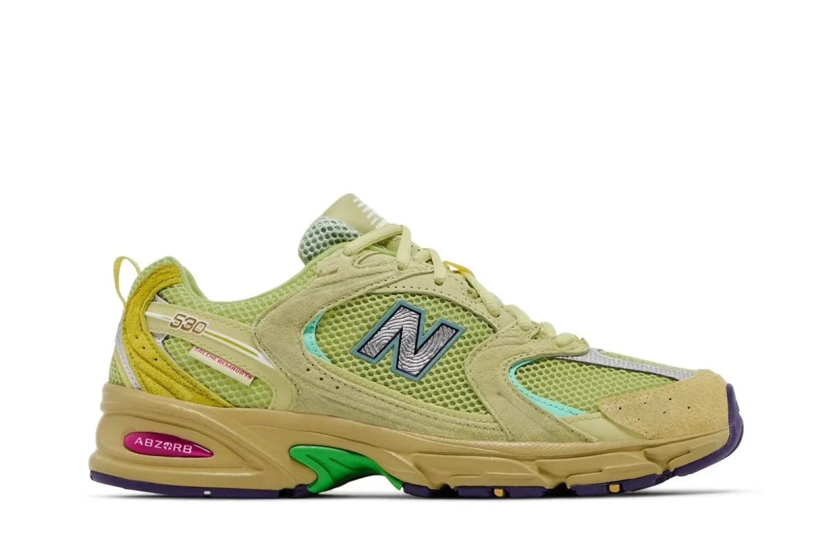Tênis New Balance 530 x Salehe Bembury Prosperity Be The Prize Verde - Image 2