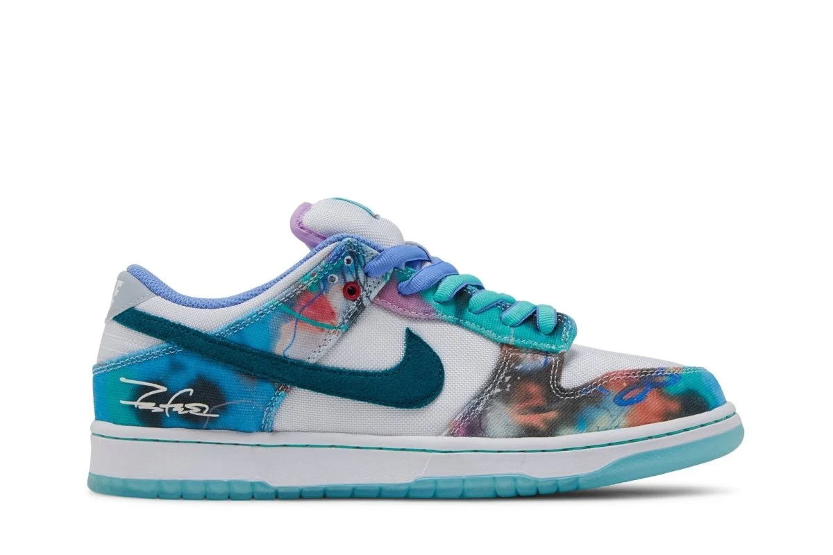 Tênis Nike Sb Dunk Low x Futura Skateboard Bleached Aqua Azul - Image 2
