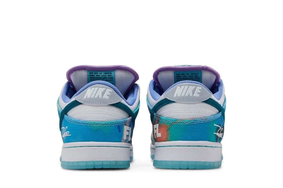 Tênis Nike Sb Dunk Low x Futura Skateboard Bleached Aqua Azul - Image 5
