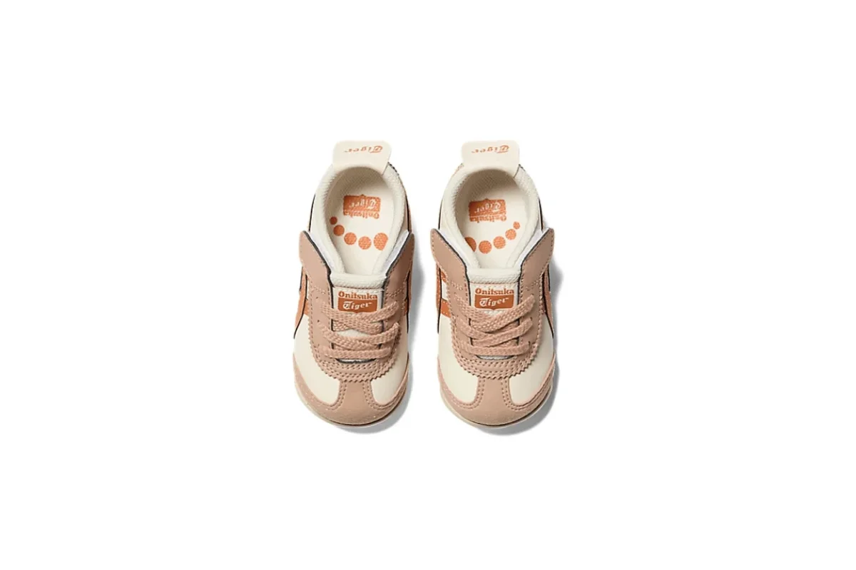Tênis Onitsuka Tiger Mexico 66 Kids Birch/Rust Orange Bege - Image 8