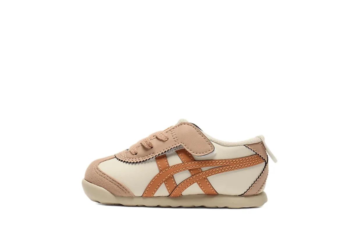 Tênis Onitsuka Tiger Mexico 66 Kids Birch/Rust Orange Bege - Image 3