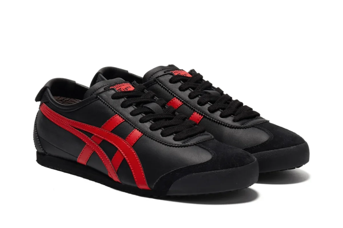 Tênis Onitsuka Tiger Mexico 66 SD Black Classic Red Preto - Image 4
