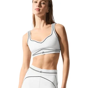 Top Alo Yoga Airbrush Heart Throb Black/White Preto