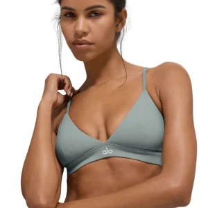 Top Alo Yoga Splendor Lunar Grey/White Cinza