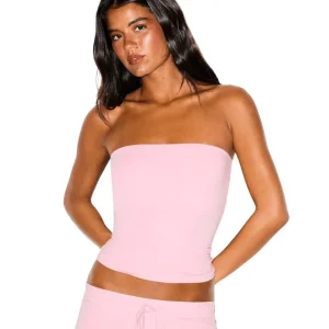 Tube Top Skims Cotton Jersey Halite Rosa