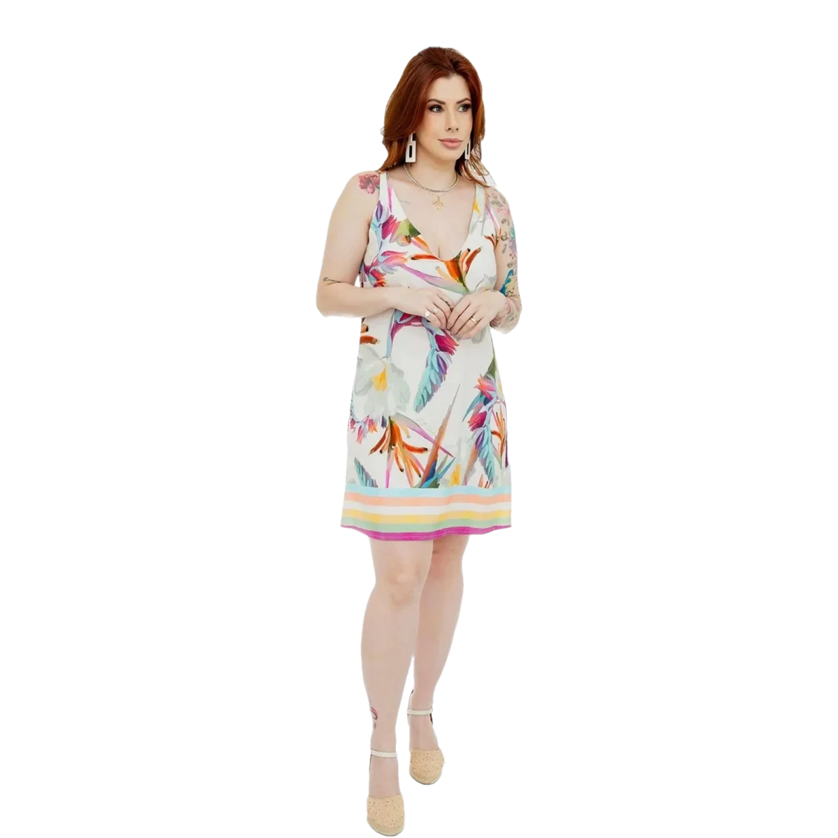 Vestido em Viscose Liberty